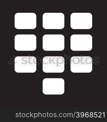 keypad icon illustration design