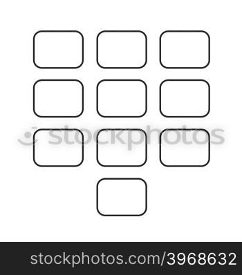 keypad icon illustration design