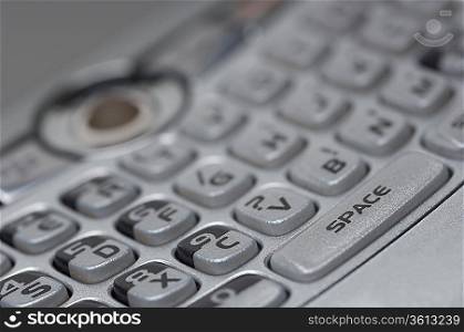 Keypad of PDA, close-up