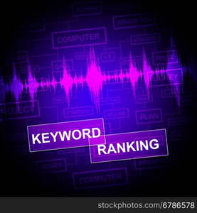 Keyword Ranking Indicating Internet Keywording And Seo