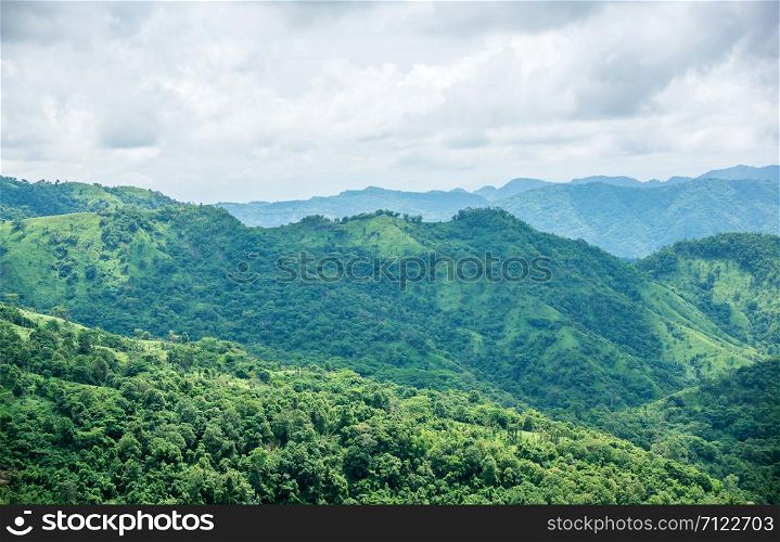 Khao Kho mountain ranges in the green season.