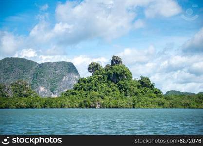 Khao Ma Chu island in Phang Nga National Park Thailand