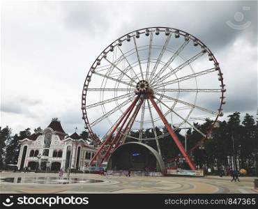 Kharkov city / Ukraine - May 2019: The ferris wheel in Gorky Park