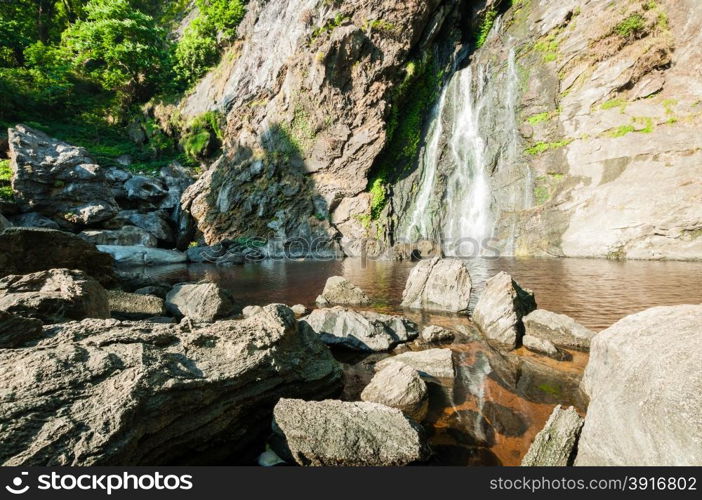 Khlong Lan waterfall of natural park, Thailand