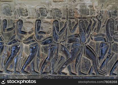 Khmer royal servants, Angkor wat, Cambodia