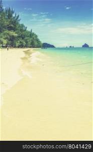 Kho Ngai island in Trang, Thailand (Vintage filter effect used)