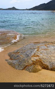 kho samui bay asia isle white beach tree rocks in thailand and south china sea