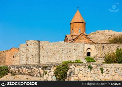 Khor Virap Monastery is located in the Ararat plain in Armenia, near Turkey border.