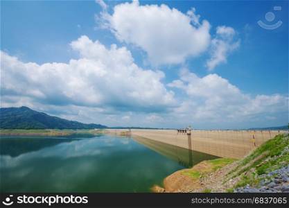 Khun Dan Prakan Chon Dam at Nakhon Nayok province in Thailand