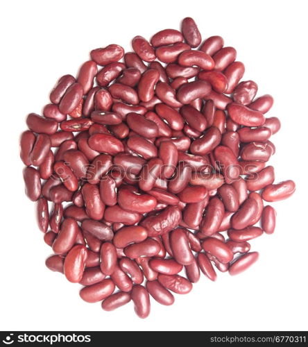 kidney beans isolated on white background