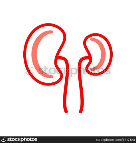 kidney icon collection, trendy style