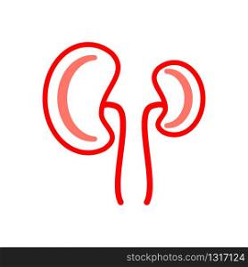 kidney icon collection, trendy style