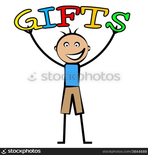 Kids Gifts Representing Youngsters Occasion And Presents