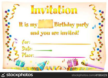 kids invitation