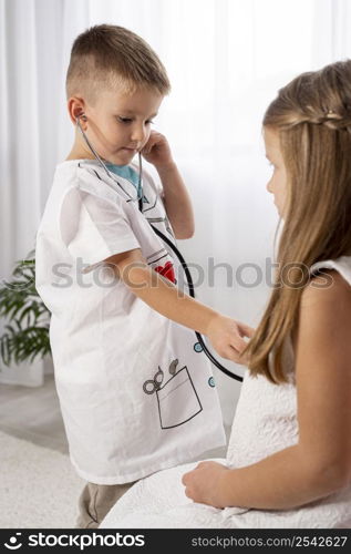 kids playing medical game