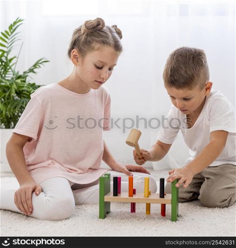 kids playing with colorful game 2