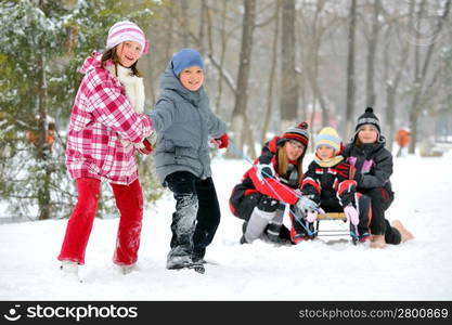 kids sliding