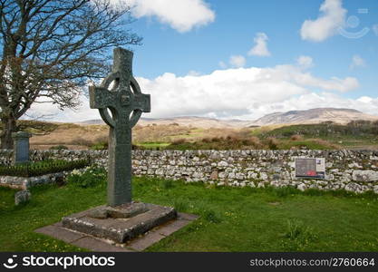 Kildalton cross and parish churchyard