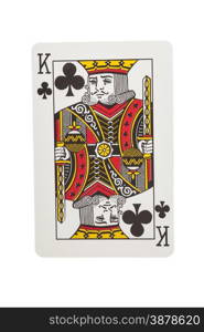 king of clubs, playing card
