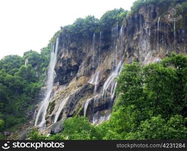 Kings&rsquo; watrefall. 77 strings. Caucasus waterfalls
