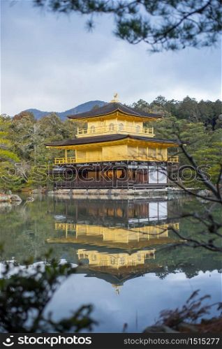 Kinkakuji, Golden Pavilion Temple in Kyoto Japan