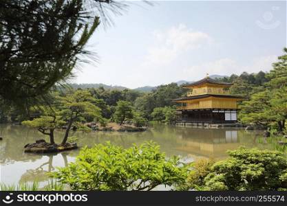Kinkakuji Temple The Golden Pavilion in Kyoto , Japan