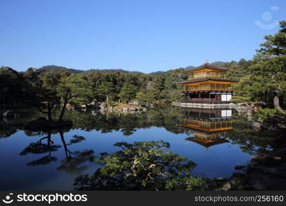 Kinkakuji Temple (The Golden Pavilion) in Kyoto, Japan