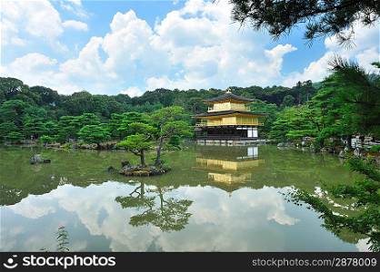 Kinkakuji, the temple of golden pavilion in Kyoto, Japan