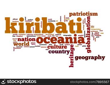 Kiribati word cloud