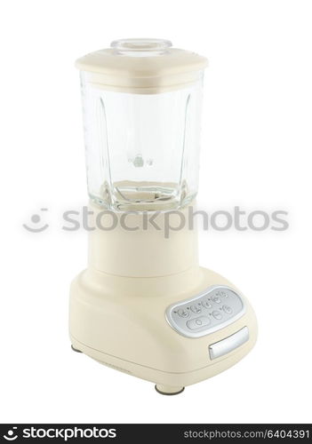 Kitchen appliances - beige blender, isolated on a white background