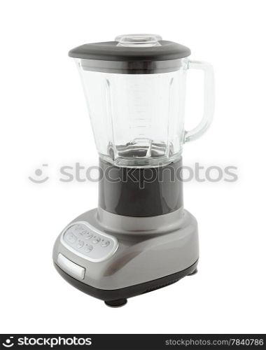 Kitchen appliances - gray blender, isolated on a white background