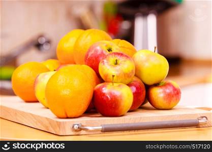 kitchen counter with many fruits Healthy eating, cooking, vegetarian food, dieting concept.. kitchen counter with many fruits