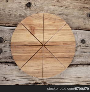 kitchen cutting board on an old wooden table