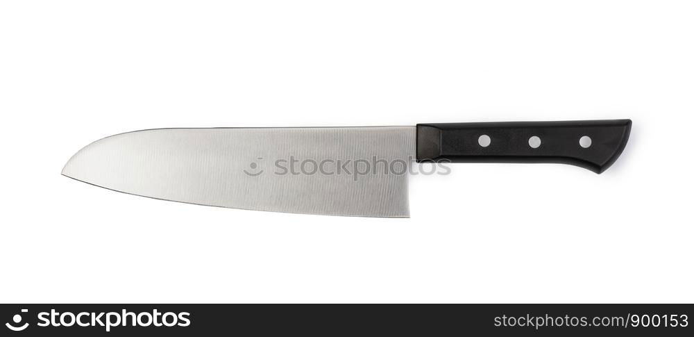 kitchen knives, isolated on white background. kitchen knives