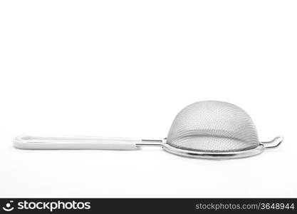 Kitchen sieve utensil equipment isolated on white