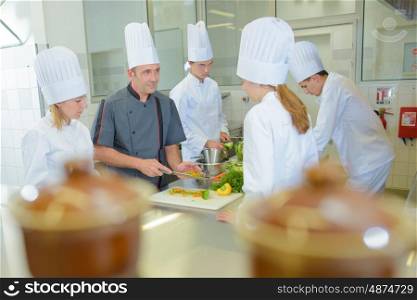 kitchen students