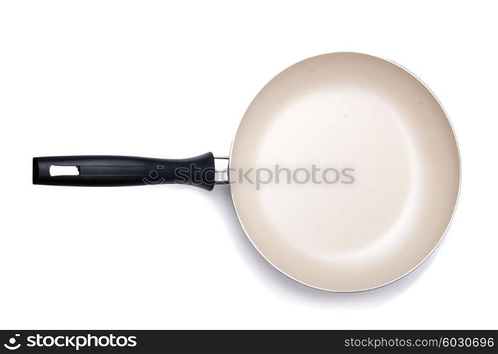 Kitchen utensils pan pot isolated on white