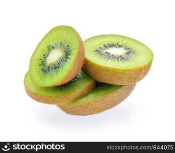 Kiwi fruit isolated on white