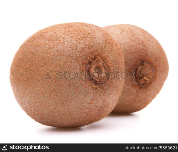 Kiwi fruit isolated on white background cutout