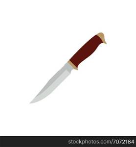 Knife icon. Flat color design. Vector illustration.