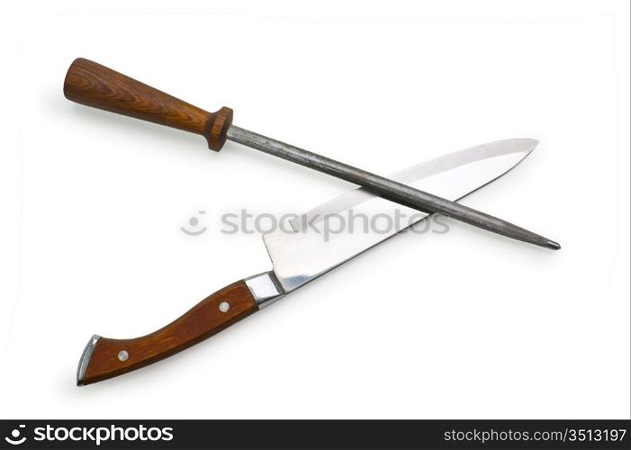 knife sharpener isolated on a white background