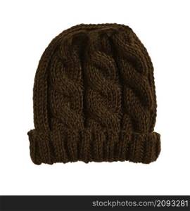 knitted hat isolated on white background