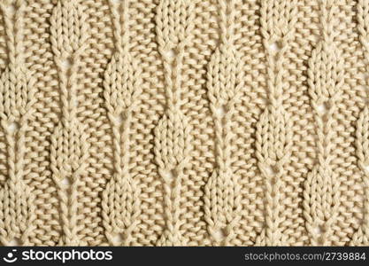Knitted textured background closeup