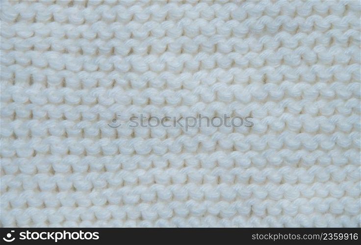 knitted white fabric background texture