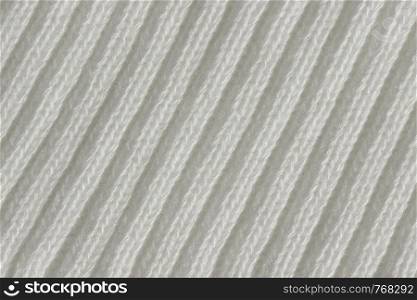 "Knitted white fabric, pattern "elastic". background, wool texture"
