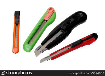Knives for cutting paper of different colors and sizes