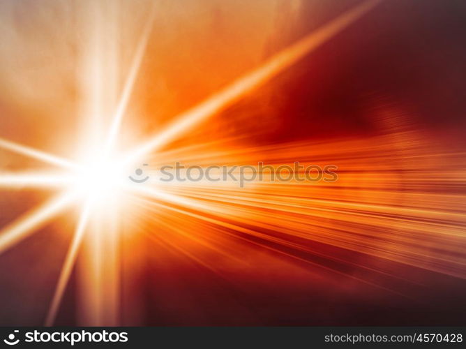 Knoll light. Background image with light beams and rays