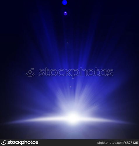 Knoll light. Background image with light beams and rays