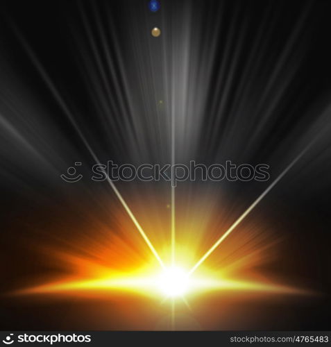 Knoll light. Background image with light beams and rays