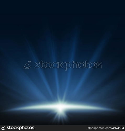 Knoll light. Background image with light beams and rays